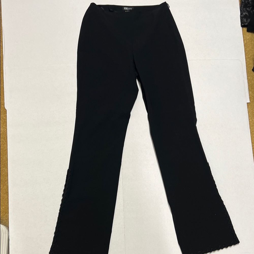 INC International Concepts Black Stretch Pants